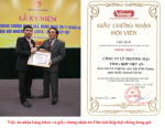 Việt An nhận bằng khen và giấy chứng nhận của hiệp hội chống hàng giả 2016