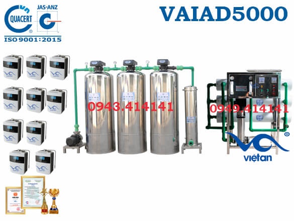 Dây chuyền lọc nước điện giải VAIAD5000