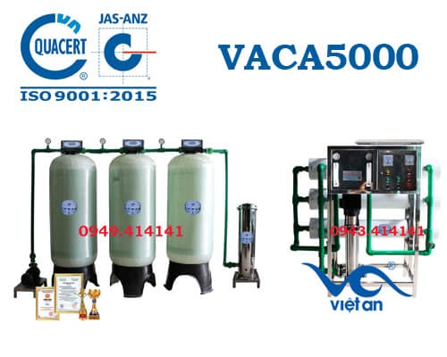 Dây chuyền lọc nước tinh khiết 5000l VACA5000
