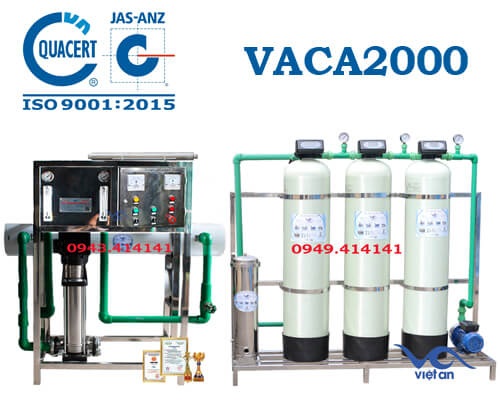 Dây chuyền lọc nước tinh khiết 2000l VACA2000