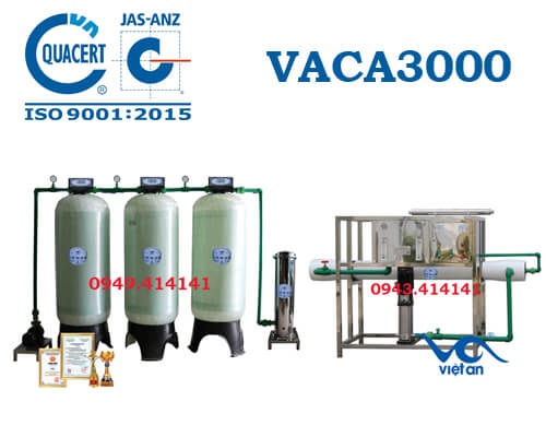 Dây chuyền lọc nước tinh khiết 3000l VACA3000