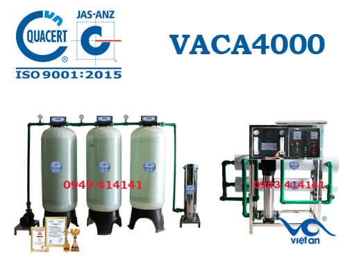 Dây chuyền lọc nước tinh khiết 4000l VACA4000