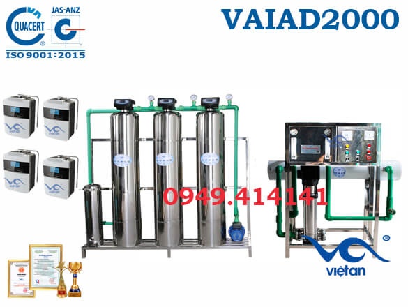 Dây chuyền lọc nước điện giải VAIAD2000