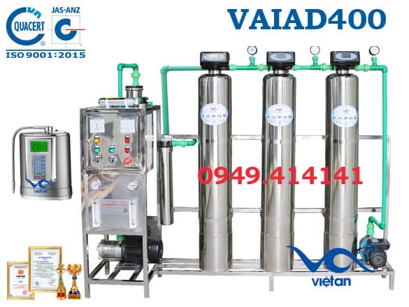 Dây chuyền lọc nước điện giải VAIAD400