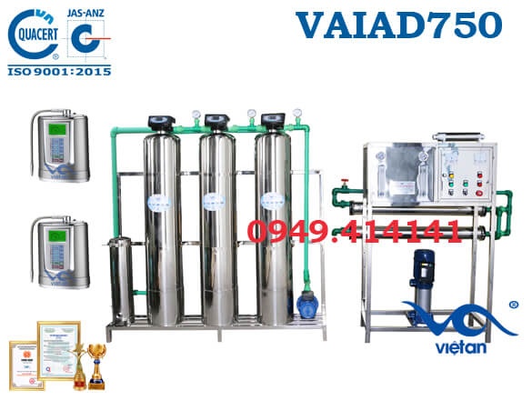 Dây chuyền lọc nước điện giải VAIAD750