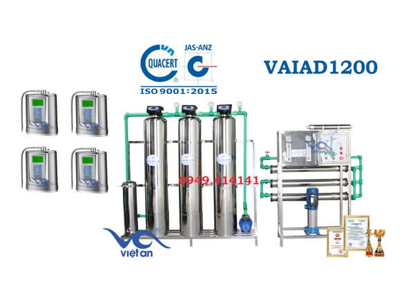 Dây chuyền lọc nước điện giải VAIAD1200